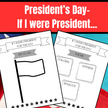 Preview of President's Day Reflection Activity/Game- President for The Day