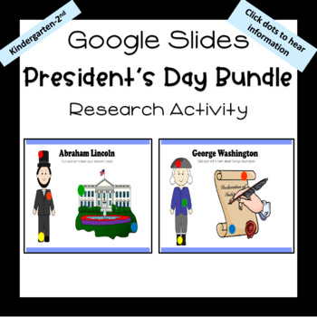 Preview of President's Day Research Google Slides Bundle