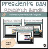 President's Day Digital Research Project Growing Bundle
