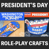 President's Day Role-Play Crafts and Activities Bundle (Wa