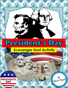 Preview of President's Day Scavenger hunt