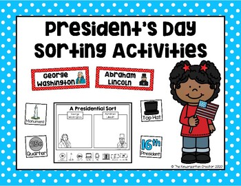 Preview of President's Day Sorting Activities