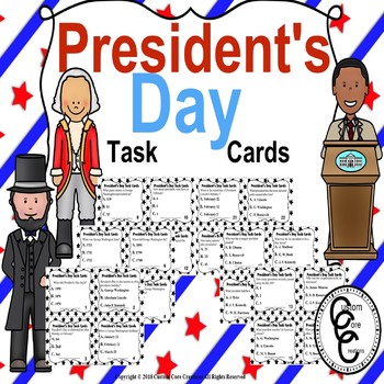 Preview of President's Day Task Cards