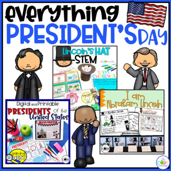 Preview of President's Day Themed Activities - President's Day Activities Bundle