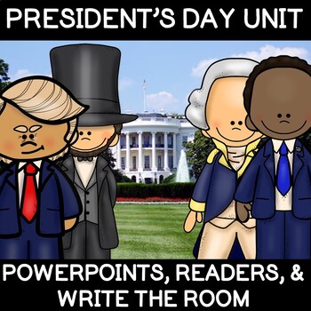 Preview of Fun President's Day Unit- Presidents and American Symbols