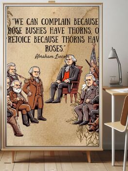 Preview of Abraham Lincoln Quote Poster for President's Day - Inspiring Wall Art for Home D