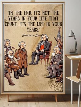 Preview of President’s Day Wall Art: Abraham Lincoln Quote Poster