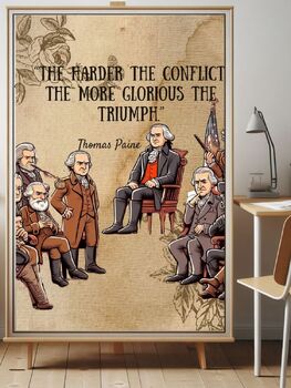 Preview of President’s Day Wall Art: Thomas Paine Quote Poster
