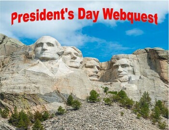 Preview of President's Day Webquest
