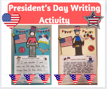 Preview of President's Day Writing Activity/Craft