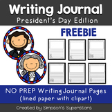 President's Day Writing Journal Sheets FREEBIE
