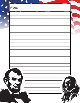 Preview of Presidents' Day Writing Page