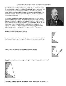 Preview of President's Day and a Proof of the Pythagorean Theorem by Pres. James Garfield