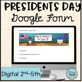 Preview of President's Day  by Anne Rockwell Reading Comprehension Google Form