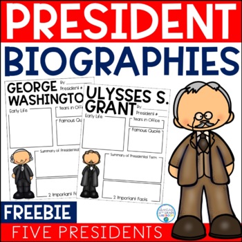 Preview of Presidential Biography Report Templates | Freebie