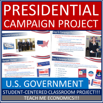 Preview of Presidential Campaign Assignment President Government Political Parties Project
