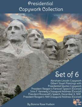 Preview of Presidential Copywork Collection-Print Copywork