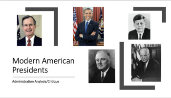 Preview of Presidential Analysis/Critique Project