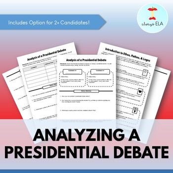 Preview of Presidential Debate Analysis Worksheet