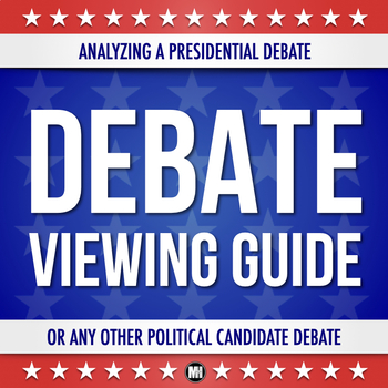 Preview of Debate Viewing Guide: Template for Any Political Debate or Candidate Discussion