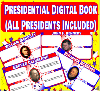 Preview of Presidential Digital Book - Google Classroom Ready - NO PREP
