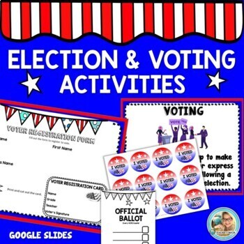 Preview of Presidential Election Activities | VOTING Process | Google Slides