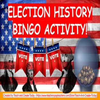 Preview of Presidential Election Day History Bingo  President's Day Digital Activity