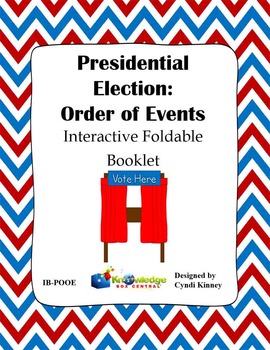 Preview of Presidential Election Process: Order of Events Interactive Foldable - EBOOK