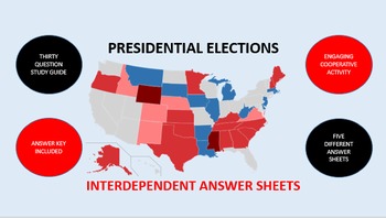 Preview of Presidential Elections: Interdependent Answer Sheets Activity