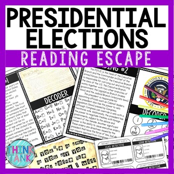 Preview of Presidential Elections Reading Comprehension and Puzzle Escape Room