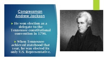 Preview of Presidential Elections of President Andrew Jackson (Biography PPT Bundle)