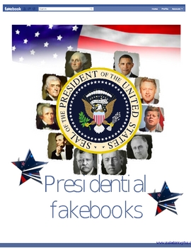 Preview of Presidential Fakebook Templates for All 45 Presidents!!!