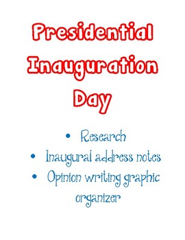 Preview of Presidential Inauguration Day 2021 Packet