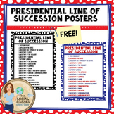 Presidential Line of Succession Posters (FREE!)