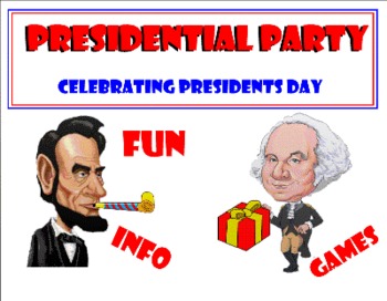 Preview of Presidential Party - Celebrating Presidents Day for Kindergarten