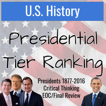 Preview of Presidential Ranking Activity & Review