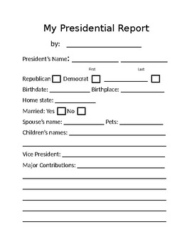 Preview of Presidential Report