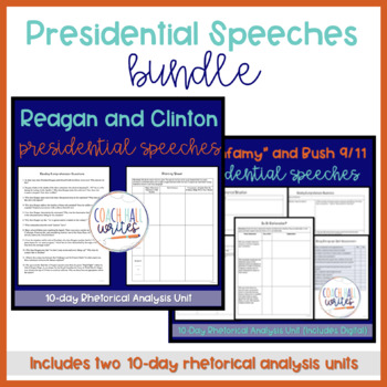 Preview of Presidential Speeches Rhetorical Analysis Bundle