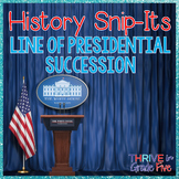 Presidential Succession - History Snip-Its Series