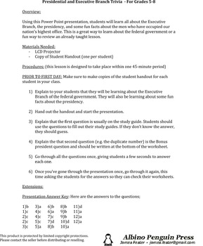 Civics Worksheet The Executive Branch Answers Nidecmege