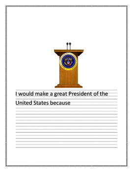 Preview of Presidential Writing Prompt