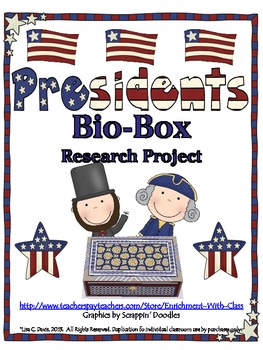 Preview of Presidents Bio-Box Research Project for Gifted/Enrichment