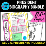 Presidents Biography Research Project-BUNDLE