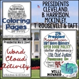 Presidents Cleveland to Taft Word Cloud Activities (1885-1913)