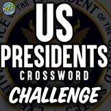 Presidents Crossword Activity | 25 Clue Crossword for Amer