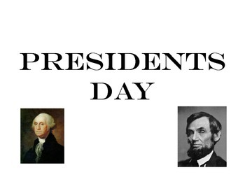 Preview of Presidents Day