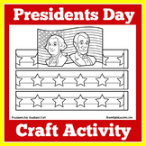 Presidents Day | Craft Worksheet Activity Pre K, Kindergar