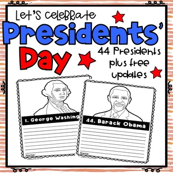 Preview of Presidents' Day - 44 Presidents No Prep Sheets