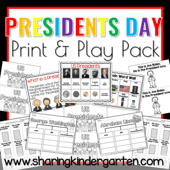 Preview of Presidents' Day, National Holidays, Social Studies, Kindergarten