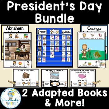 Preview of Presidents Day Abe Lincoln and George Washington Bundle